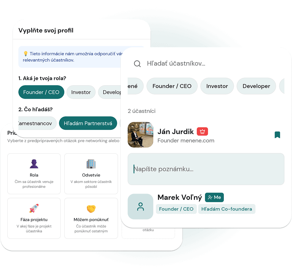 Účastníci & networking