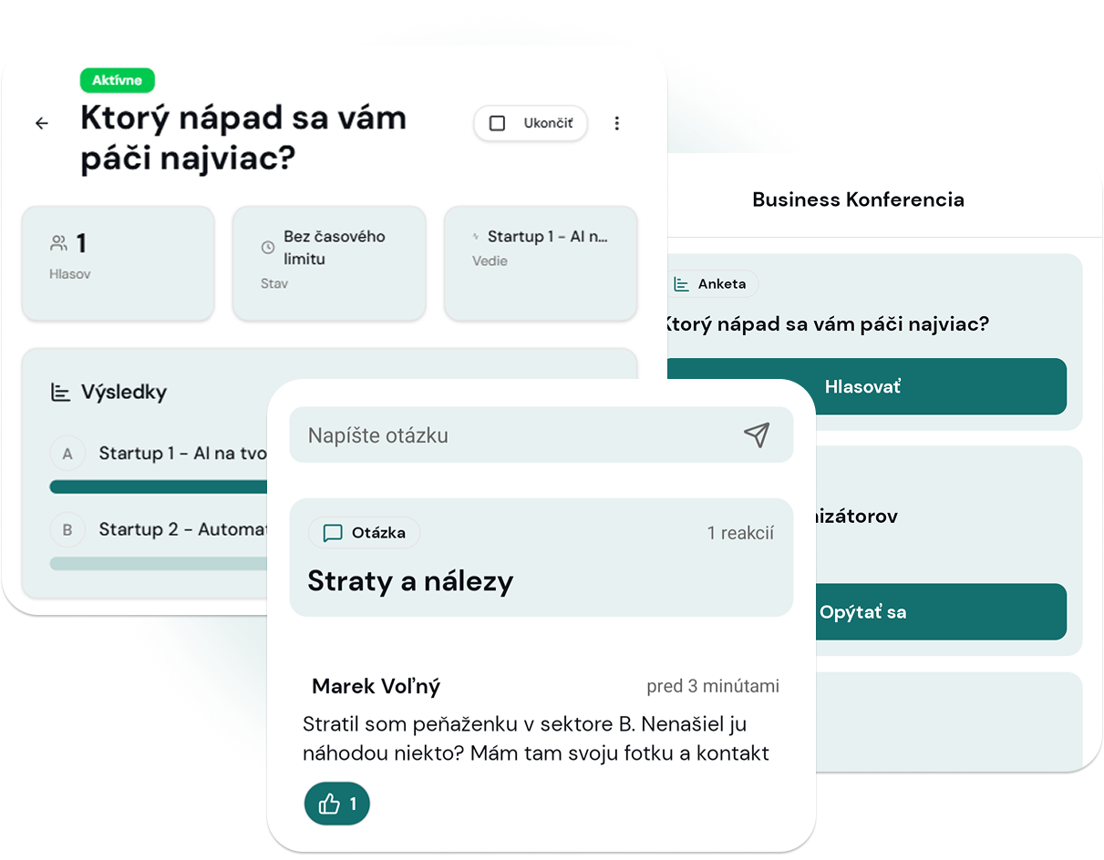 Otázky a ankety v appke